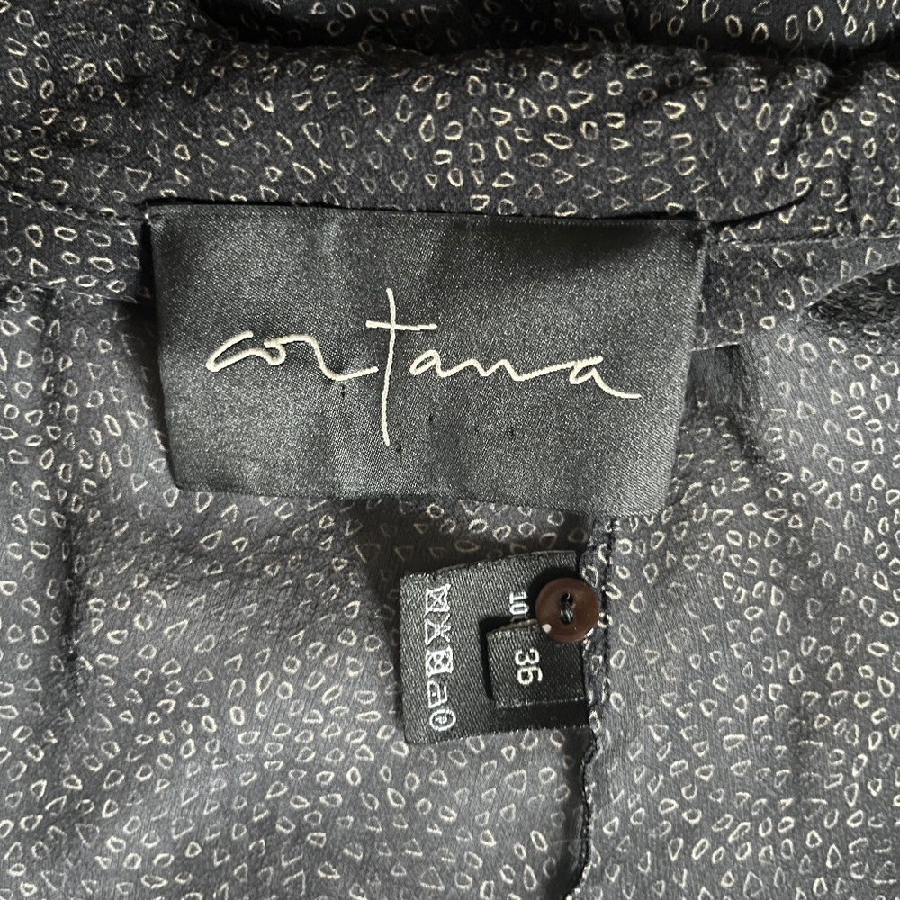 Cortana Sheer Patterned Button Down Top - image 4